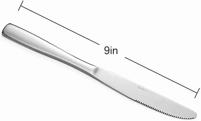 Stainless Steel Dinner Knives Set,12-Piece