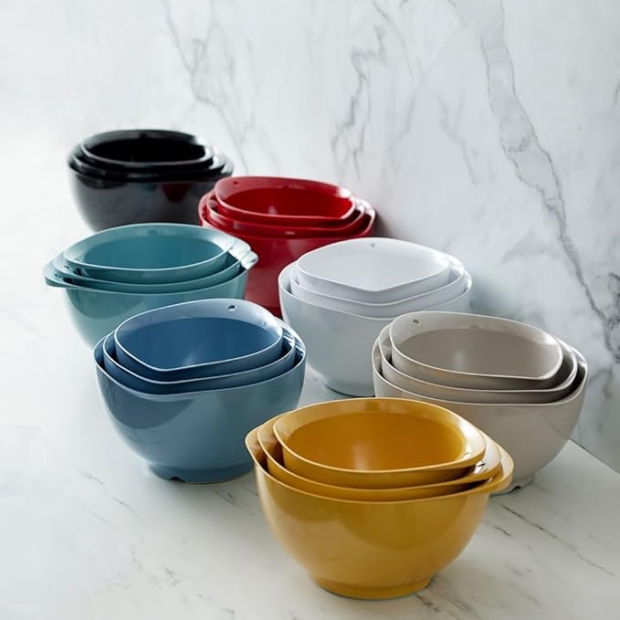 Rosti Precision Craft Mixing Bowl Set 3 Pcs Elevate Your Culinary Experience Stylish Nesting Bowls for Effortless Cooking and Baking