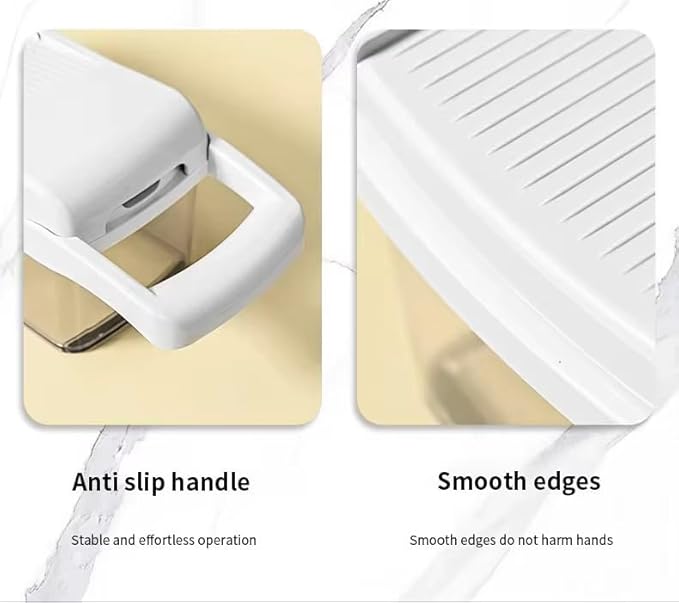 DOSTDR - Vegetable Chopper, Mandoline Slicer, Veggie Chopper, Food Chopper with Container, Vegetable Cutter for Onion Salad Vegetable Chopper, Fruit Slicer, Shredding, Multi-Function (White & Black)