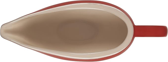 Le Creuset Heritage Stoneware Gravy Boat, Cerise