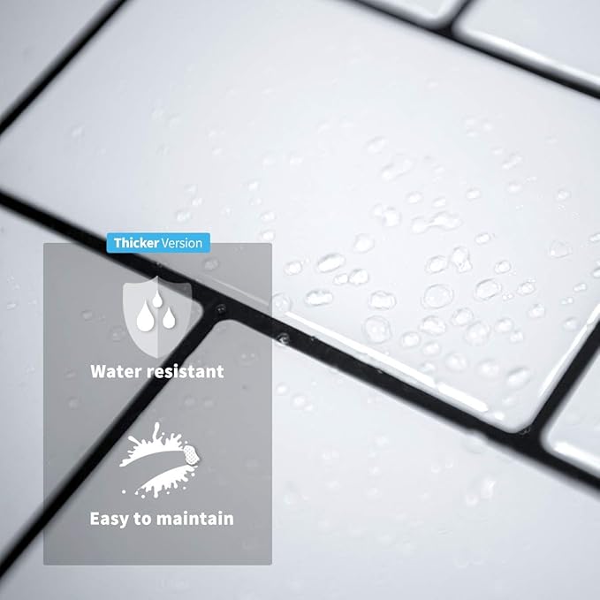 Art3d Peel and Stick Backsplash for Kitchen White Subway (10 Tiles, Thicker Design)
