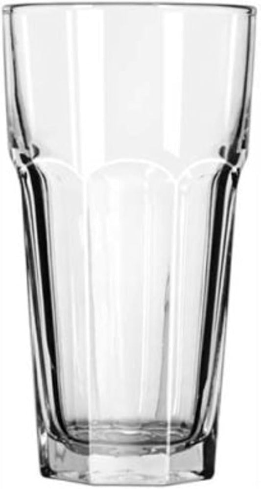 Set of 2 Libbey 15253 Gibraltar DuraTuff 22 oz Iced Tea, Soda Glass w/Signature Party Picks