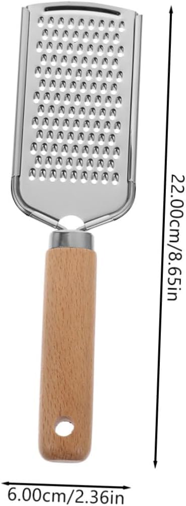 SECFOU Stainless Steel Vegetable Zester Grater with Handle Kitchen Gadget for Fruits Cheese Lemon and More Easy to Clean Non-slip Design for Home and Restaurant Use