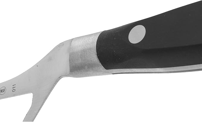Arcos Knife 6 Inch Nitrum Stainless Steel and 145 mm blade. Ergonomic Polyoxymethylene POM Handle. Series Riviera. Color Black