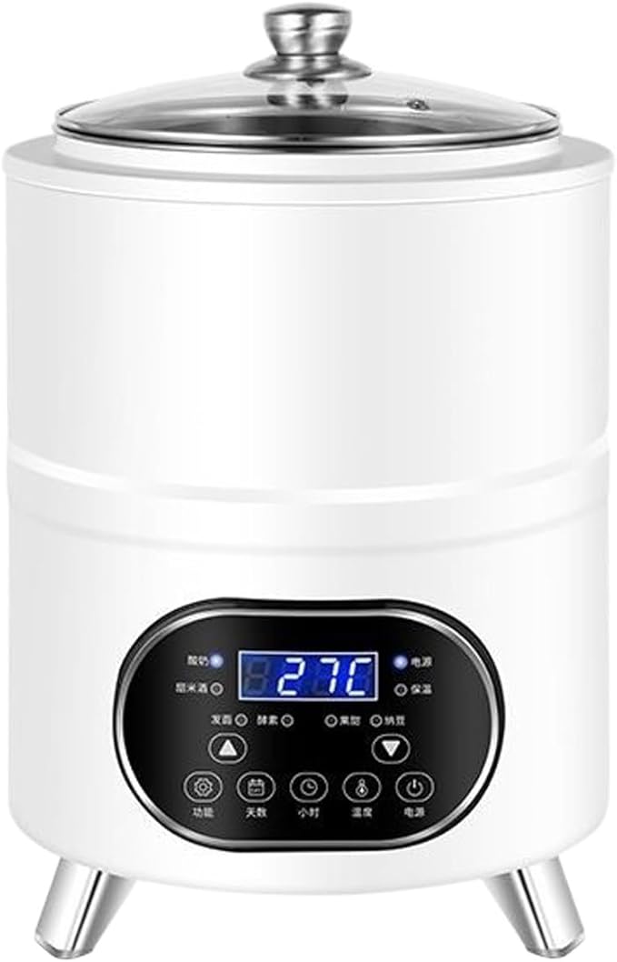 8L/12L Yogurt Maker Machine, Yogurt Maker with Time and Temperature Control, Commercial Yogurt Maker, Black Garlic Fermentation Machine, Sweet Rice Wine Maker for Home White-8L