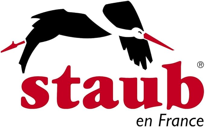 STAUB Cast Iron Roaster/Cocotte, Round, 26 cm, 5 L, Grenadine