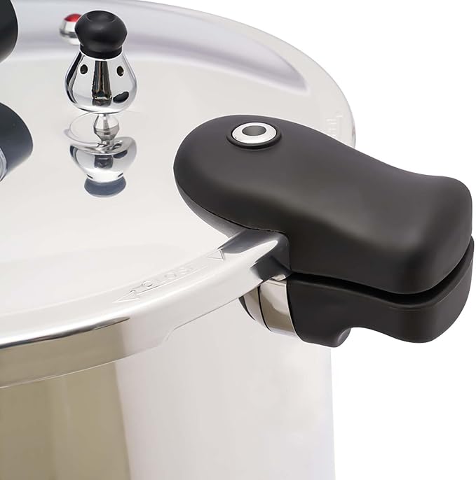 Pressure Cooker, Aluminum Pressure Cooker, Pressure Canner With Gauge Release Valve, 23 Quart Large Capacity, Cookware 90kpa HOT for Home Cooking, Silver