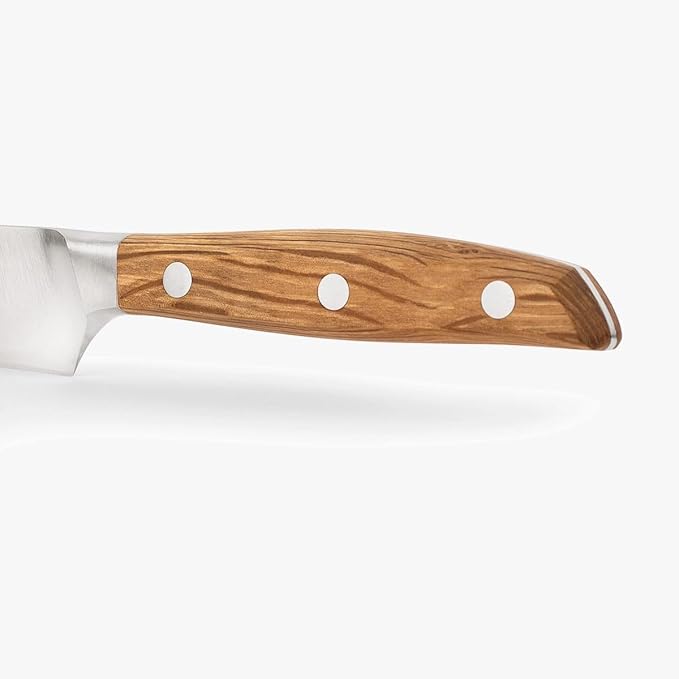 Arcos Jose Andres Chef Knife | 6-Inch Forged Knife for Professional Culinary Precision | NITRUM Stainless Steel Blade with Silk Edge | Ergonomic Light Brown Holm Oak Handle