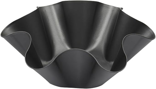 6 Pack 8.5" Nonstick Large Taco Shell Bowl – Carbon Steel Tortilla Maker Shell Pans Baking Molds Tostada for Frying Salad Bowls