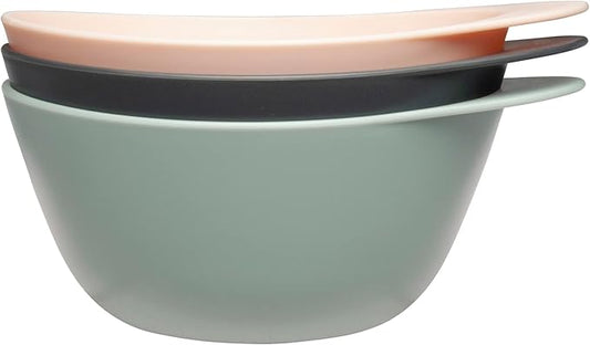 Fromm Color Studio Large Mixing Bowls for Hair Dye, Bleach, Coloring, and Treatments with Spill Proof Rubberized Base, 16 oz, 3 Pack