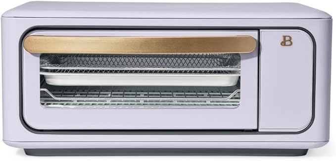 Beautiful by Drew Infrared Air Fry Toaster Oven 1800W with 9-Slice Capacity and Multi-Function Cooking (Lavander)