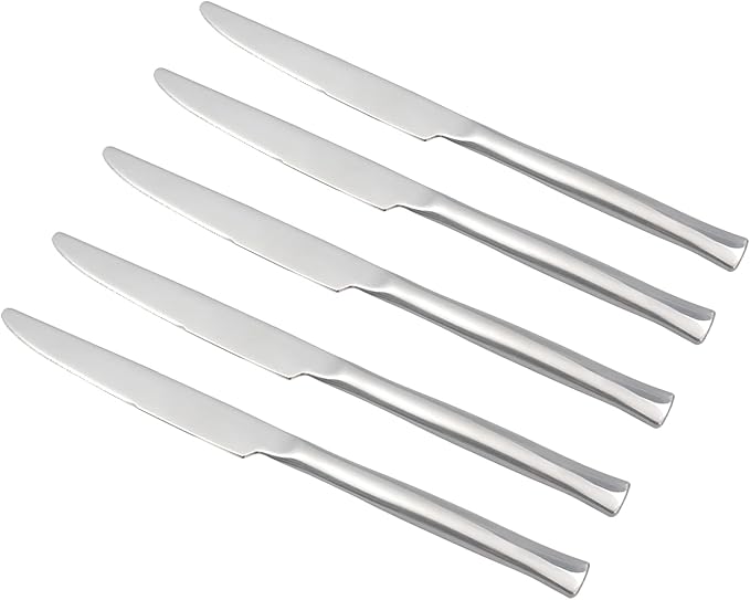 Idomy 12-Piece Stainless Steel Kitchen Dinner Knife, Stainless Steal Steak Knives