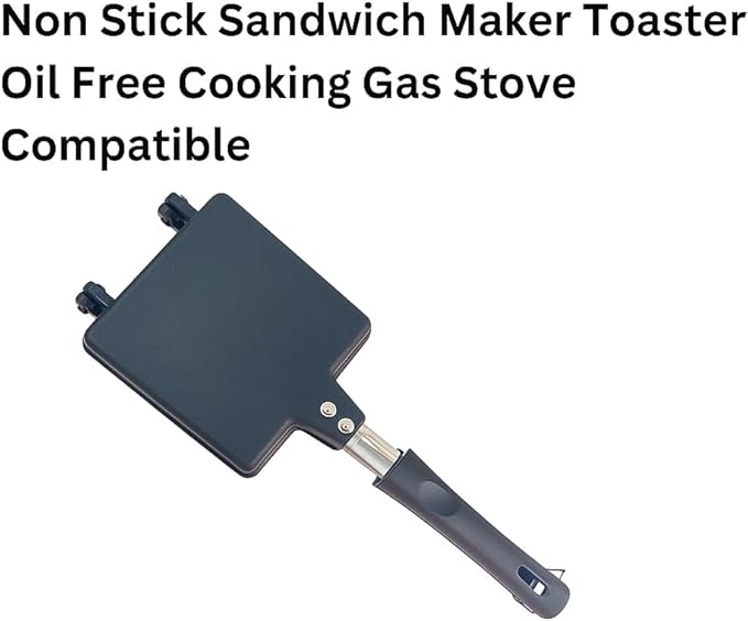 G & D Non-Stick Aluminum Double Sided Foldable Pan, 13 x 5 x 1.5 in, Suitable for Frying, Panini, Sandwiches, Omelettes, and More