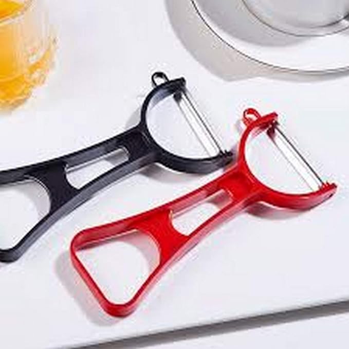 JapanBargain, Japanese Fruit and Vegetable Peeler, Y-Shaped Carbon Steel Blade Razor Sharp Peeler, 1 Pack, Assorted Color, Made in Japan, Ergonomic Handle, Dishwasher Safe Kitchen Tool