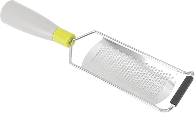 Cheese Grater, Stainless Steel Lemon Zester with Handle, Multipurpose Kitchen Tool for Cheese Coconut Chocolate Nuts, Ideal for Salads, Pizza Dough, Grinding Garlic
