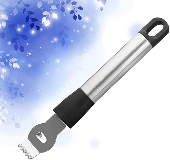 Stainless Steel Lemon Zester and Citrus Peeler Hanging for Grating Slicing and Shaving Fruits and Chocolate Kitchen Random