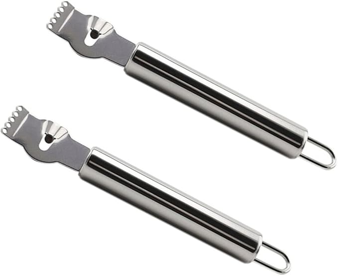 2pcs Stainless Steel Lemon Zester Grater Zester Peeler Citrus Peeler for Cooking Baking