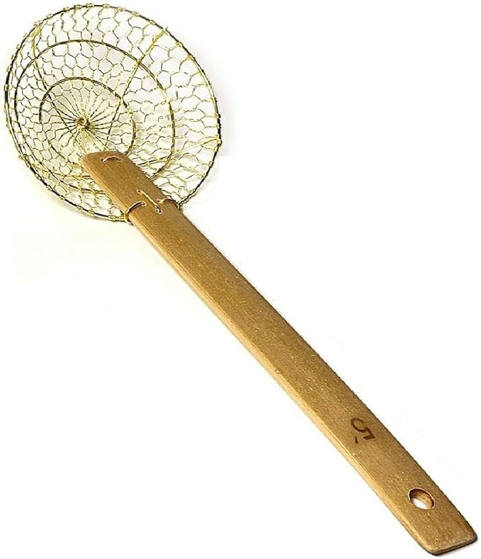 5" Round Brass Spider Strainer Sunrise Kitchen Supply