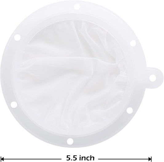 5.5-Inch Premium Food Filter Strainer, 200 Mesh Food Grade Filter Mesh, Tritan BPA Free Strainer Compatible with 5 Inch Kitchen Funnels, Ideal for Filtering Coffee, Juice, Oils, Wine, Soy Milk