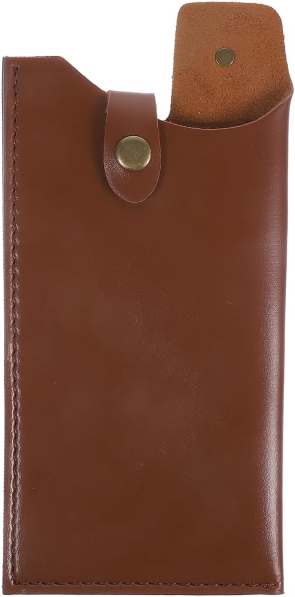 Cabilock Kitchen Knife Leather Cover Artificial Sheath Protective Case for Meat Cleavers Utility Knives Compact Carry Storage