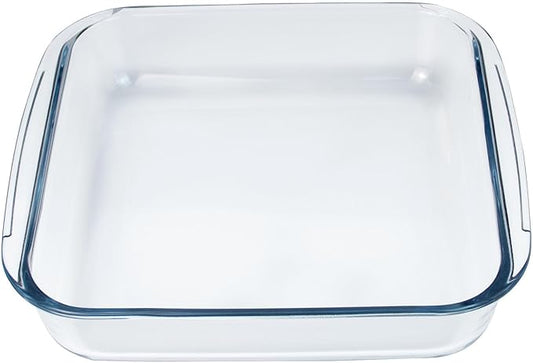 Small Glass Baking Dish for Oven, 8.6in Casserole Dishes for Oven, Square Glass Baking Pan