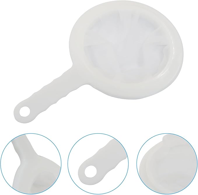 2Pcs Ultra Fine Mesh Strainer, Nylon Food Strainer Yogurt Mesh Sieve Plastic Colander, Mini Brine Shrimp Separation Net for Kitchen(100 Mesh)
