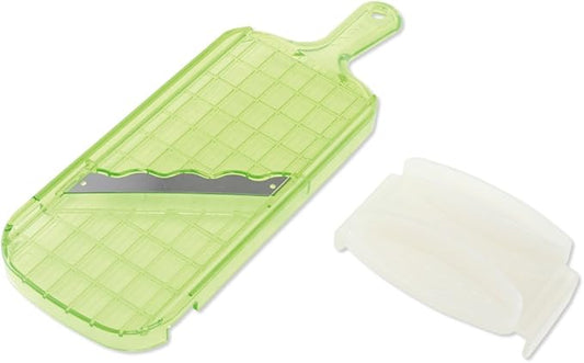Arnest Handheld Mandoline Slicer for Kitchen, Wavy Blade Veggie Slicer - Comes with Safety Grip, Made in Japan