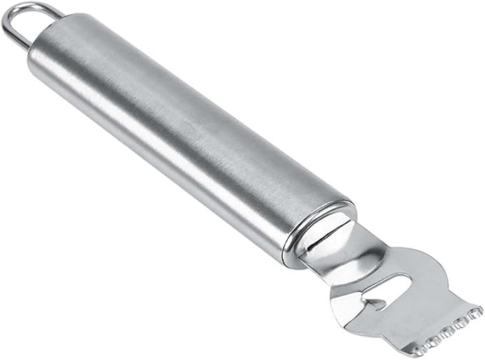 Stainless Steel Lemon Zester Grater, Lemon Citrus Zester Tool Lemons Lime Orange Fruits Peeler Scraper for Kitchen Bar Restaurant