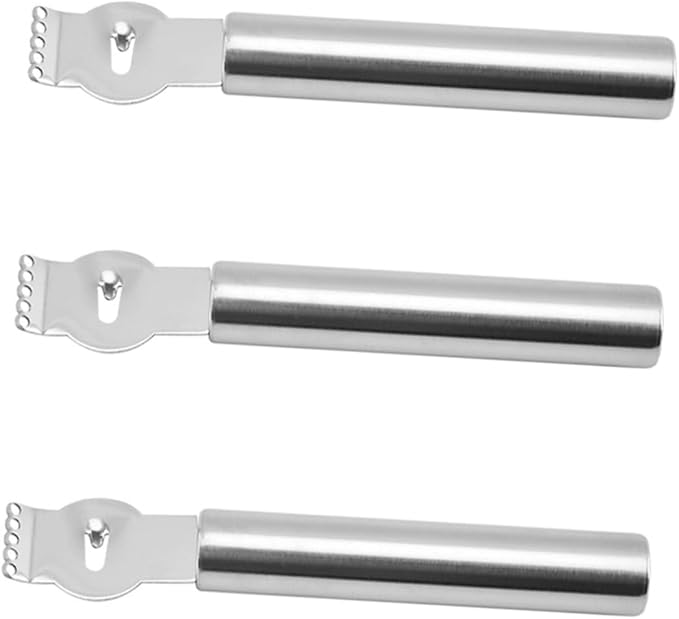 DECHOUS Lemon Shaving Scraper Set 3 Pcs Stainless Steel Cheese Grater Fruit Peeler Orange Peeler Tool Kitchen Gadget Home Lemon Grater