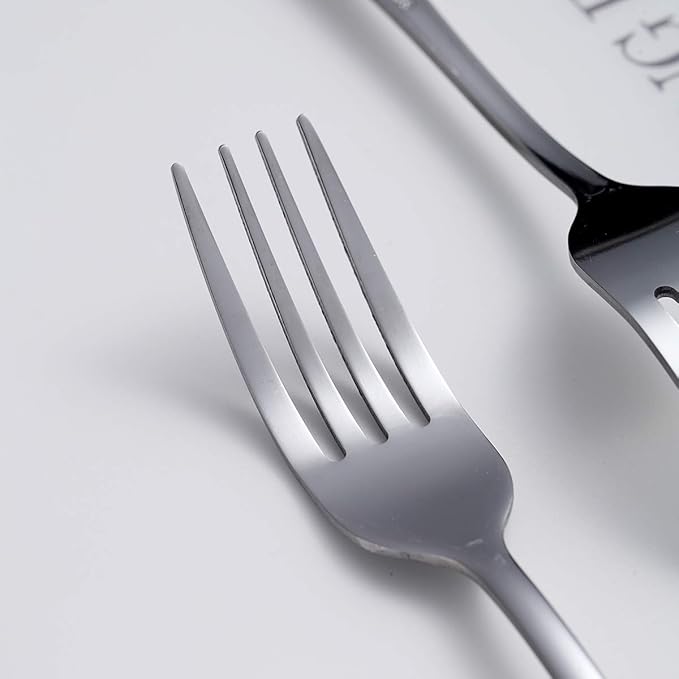 Dinner Forks Set of 6, Berglander 7.9" Stainless Steel Shiny Mirror Fork Set, Forks And Spoons Silverware, Table Forks Set Sturdy And Dishwasher Safe