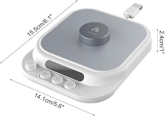 Coffee Mug Warmer, Desk Cup Warmer with 5-Temp Settings Electric Beverage Tea Water Milk Heater for Home & Office