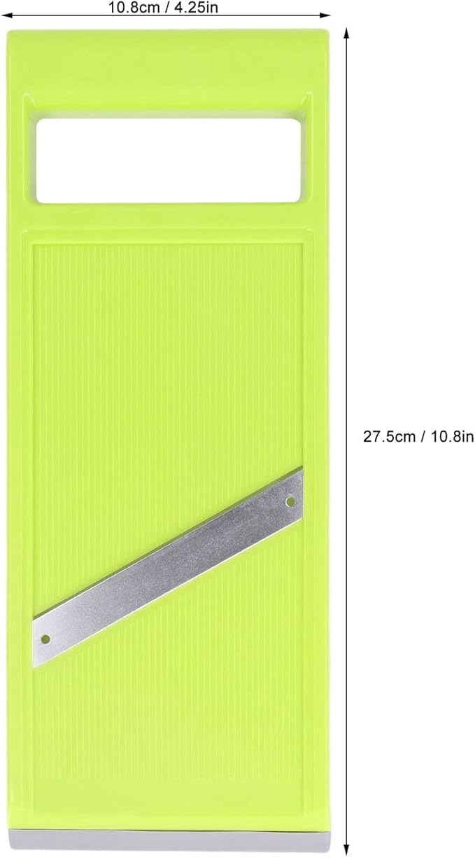 Vegetable Slicer, 4.25 x 10.8in Stainless Steel Mandoline Food Slicer with Hanging Hole, Handheld Vegetable Chip Maker Food Chopper for Potato, Carrot, Vegetables, Zucchini