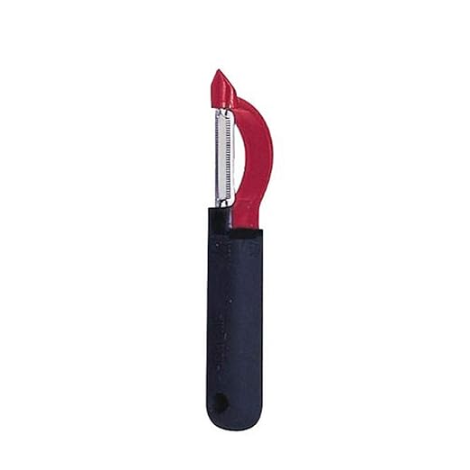 Tablecraft 7-1/8" Stainless Steel Firm Grip™ Straight Peeler