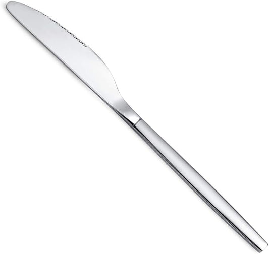 Berglander Dinner Knives Set Of 12, Stainless Steel Shiny Modern Dinner Knife, Butter Knife Table Knives Dishwasher Safe