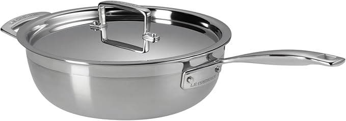 Le Creuset Stainless Steel Classic 3-Ply Chef's Pan, 3.5qt