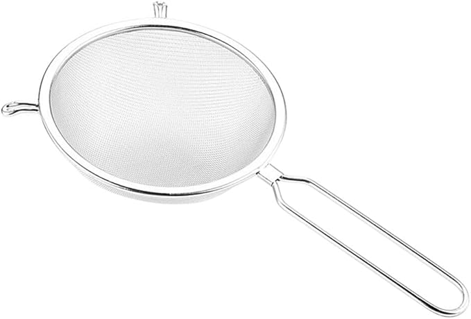 Lurrose Stainless Steel Mesh Strainer Spoon Colander for Oil Water Drainage for Pasta Rice Soup for Kitchen