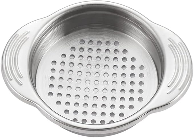 Food Can Strainer Stainless Steel Sieve Tuna Lid Press Canning Colander Oil Drainer Kitchen Tools for Beans Vegetables