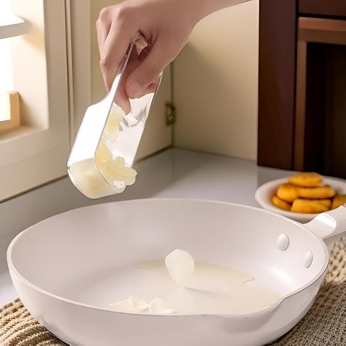 3-in-1 Mini Garlic Slicer & Multi-Functional Mandoline Slicer, Garlic Ginger Grinder, Veggie Shredder Vegetable Cutter with Container and Hand Guard