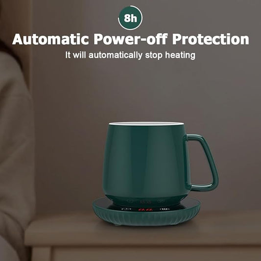 Coffee Mug Warmer,Digital Display Electric Beverage Warmer with 8H Auto Shut Off & 2 Temp Setting & 12H Timing for Warming Heating Coffee Beverage Milk Tea