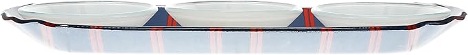 Pavilion Gift Company - Crab - 11" Serving Tray With Three 2 Oz Bowl Set Vintage Beach Boat Waterfront Ocean Seaside Kitchen Decor Serveware