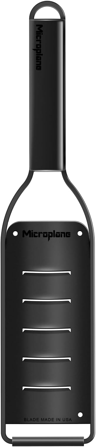 Microplane Kitchen Grater Large Shaver with a Stainless-Steel Blade - Made in USA, for parmesan, chocolate, truffles & Butter Flakes from the Black Sheep Series