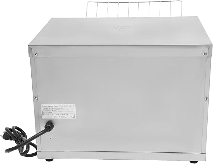 Commercial Conveyor Toaster, 2400W 450 Slices/H Toaster Conveyors Heavy Duty Industrial Conveyor Toasters Stainless Steel Electric Oven w/Dual Heating Tube 7-speed Adjustments (18.31*16.42*15.28In)