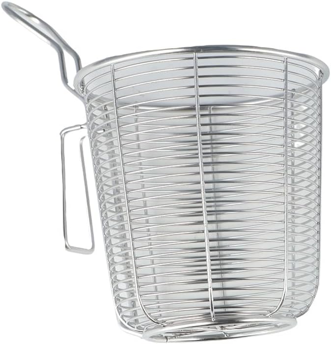 Vctitil Food Colander Basket Stainless Steel Fine Wire Mesh Food Strainer,Frying Basket Hot Pot Food Sieve for Vegetable Dumplings