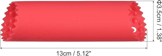 uxcell 2Pcs Garlic Peeling Tube, Silicone Garlic Peeler Roller Keeper Skin Remover Non Slip for Useful Kitchen Tools, Red