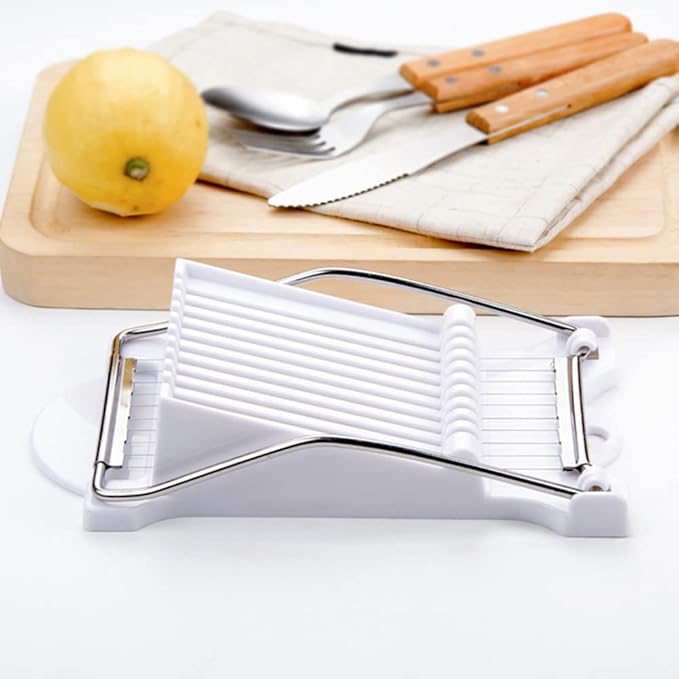Spam Slicer,Multipurpose Luncheon Meat Slicer,Stainless Steel Wire Egg Slicer,Cuts 10 Slices For fruit,Onions,Soft Food and Ham
