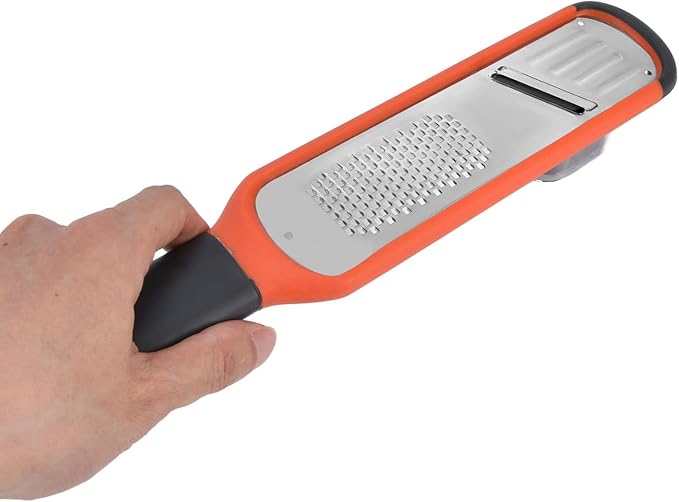 Multifunctional Grater, Stainless Steel Handheld Food Zester with Ergonomic Handle, for Ginger Garlic Shredding Slicing
