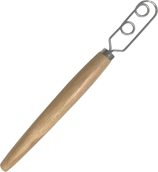 Sourdough Starter Stirring Hook and Dough Whisk | Improve the Mixing Standard Of Your Starter For Better Baking Results | Up Your Sourdough Starter Game | New England Sourdough Starter Co. (13 inches)