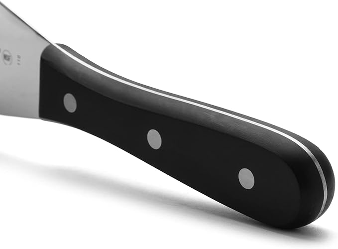 Arcos Universal Series Black Spatula - Nitrum Stainless Steel Blade 5"x3.5" - Polyoxymethylene Handle - Resistant to High/Low Temps (-40ºC to 150ºC) - Stainless Steel Riv