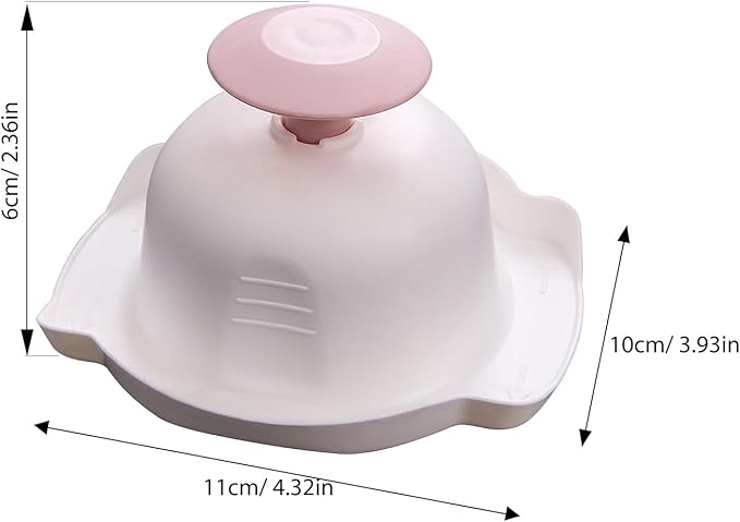 Hemoton Food Safety Holder for Mandoline Slicer Vegetable Cutter Finger Protector Kitchen Gadget Hand Guard for Safe Cutting and Grating 4.33X3.93X2.36In