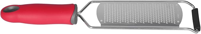 Stainless Steel Multifunctional Cheese Grater, Lemon Zester with Non Slip PP Handle, Space Saving Design, Easy to, Dishwasher Safe, Ideal for Kitchen Use (Fine tooth planing model)